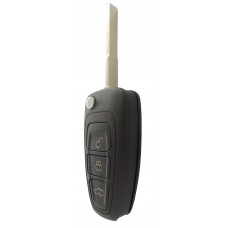 CARCASA FORD Focus-Fiesta-Mondeo  con llave Abatible de Regata con 3 botones para control de alarma