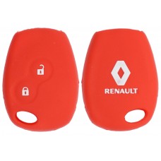 FUNDA DE SILICON PARA CONTROL Renault 2 botones color Rojo