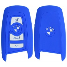 FUNDA DE SILICON PARA CONTROL BMW 4 botones color Azul