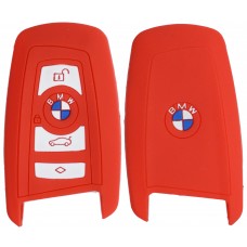 FUNDA DE SILICON PARA CONTROL BMW 4 botones color Rojo