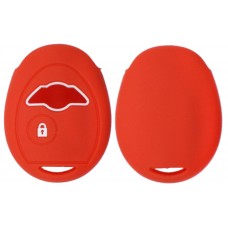 FUNDA DE SILICON PARA CONTROL Mini Cooper 2 botones color Rojo