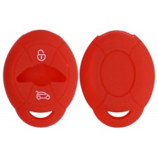 FUNDA DE SILICON PARA CONTROL Mini Cooper 3 botones color Rojo