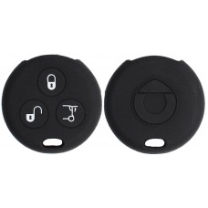 FUNDA DE SILICON PARA CONTROL Smart 3 botones color Negro