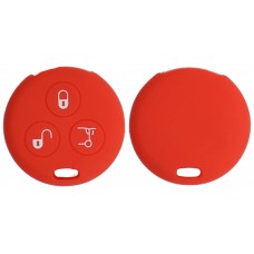 FUNDA DE SILICON PARA CONTROL Smart 3 botones color Rojo