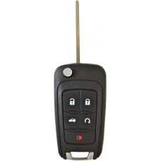 CARCASA CHEVROLET Camaro, Buick 2010-2017, Cruze, Equinox, Impala, Malibu FC. OHT01060512 5 botones con llave Abatible para control de alarma