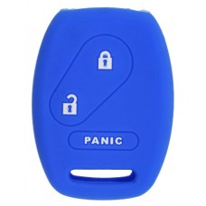 FUNDA DE SILICON PARA CONTROL HONDA 3 botones con logo color Azul