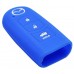 FUNDA DE SILICON PARA CONTROL MAZDA de Presencia 3 botones con logo Color Azul
