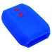 FUNDA DE SILICON PARA CONTROL Suzuki 2 botones de presencia color Azul