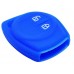 FUNDA DE SILICON PARA CONTROL Suzuki 2 botones color Azul