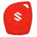 FUNDA DE SILICON PARA CONTROL Suzuki 2 botones color Rojo