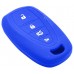 FUNDA DE SILICON PARA CONTROL CHEVROLET Cruze-Malibu 4 botones color azul