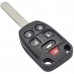 CARCASA HONDA Odyssey para 6 botones con llave para control de alarma c/botonera